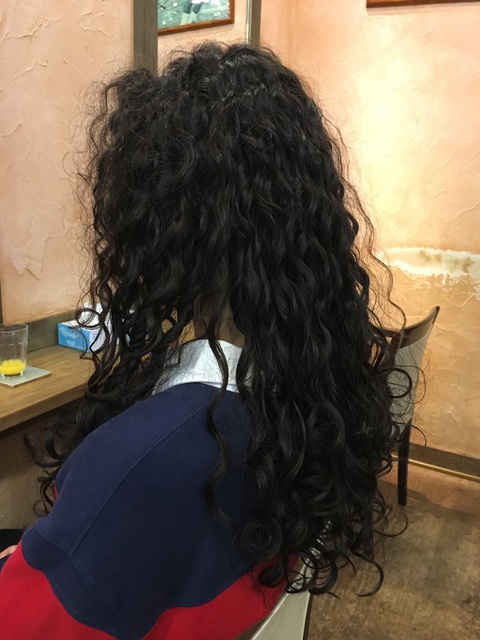 スパイラルパーマ